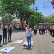 GPM dan KLK melakukan demonstrasi di depan kantor Disperkimhub Sumenep, (24/9).