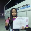 Adilah Ghina Syafira, siswi Fathimah International Elementary School (FIES) Sumenep yang lolos Final Nasional Kompetisi Matematika Sains dan Inggris (KMSI) 2025.