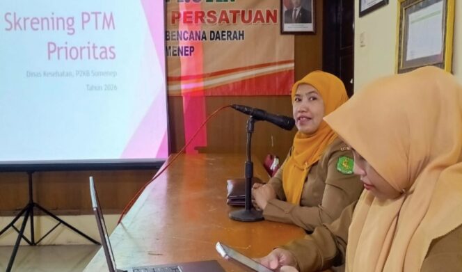 
					Cegah PTM Sejak Dini, Dinkes P2KB Sumenep Skrining Kesehatan Pegawai BPBD